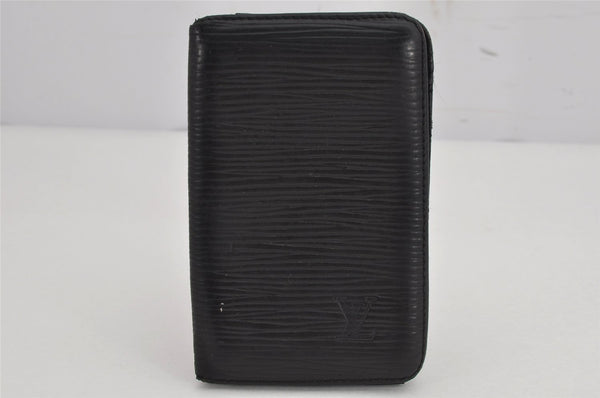 Authentic Louis Vuitton Epi Pochette Cartes Visite Card Case M56572 Black 8672J