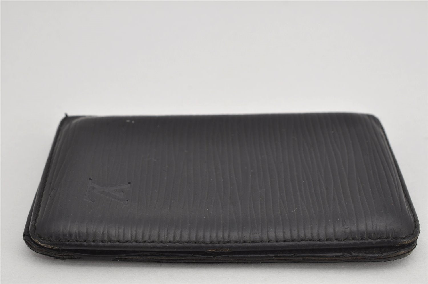 Authentic Louis Vuitton Epi Pochette Cartes Visite Card Case M56572 Black 8672J