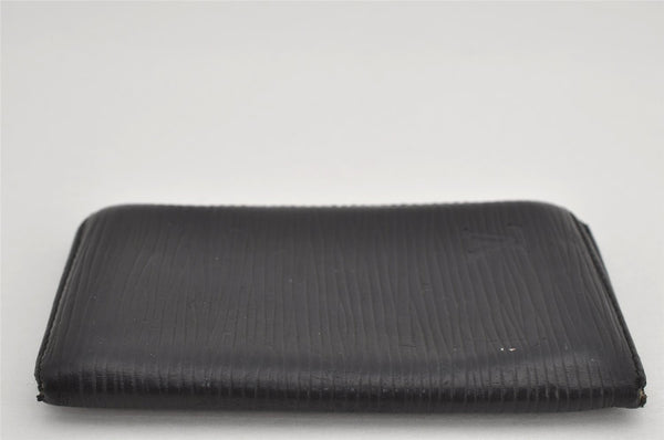 Authentic Louis Vuitton Epi Pochette Cartes Visite Card Case M56572 Black 8672J