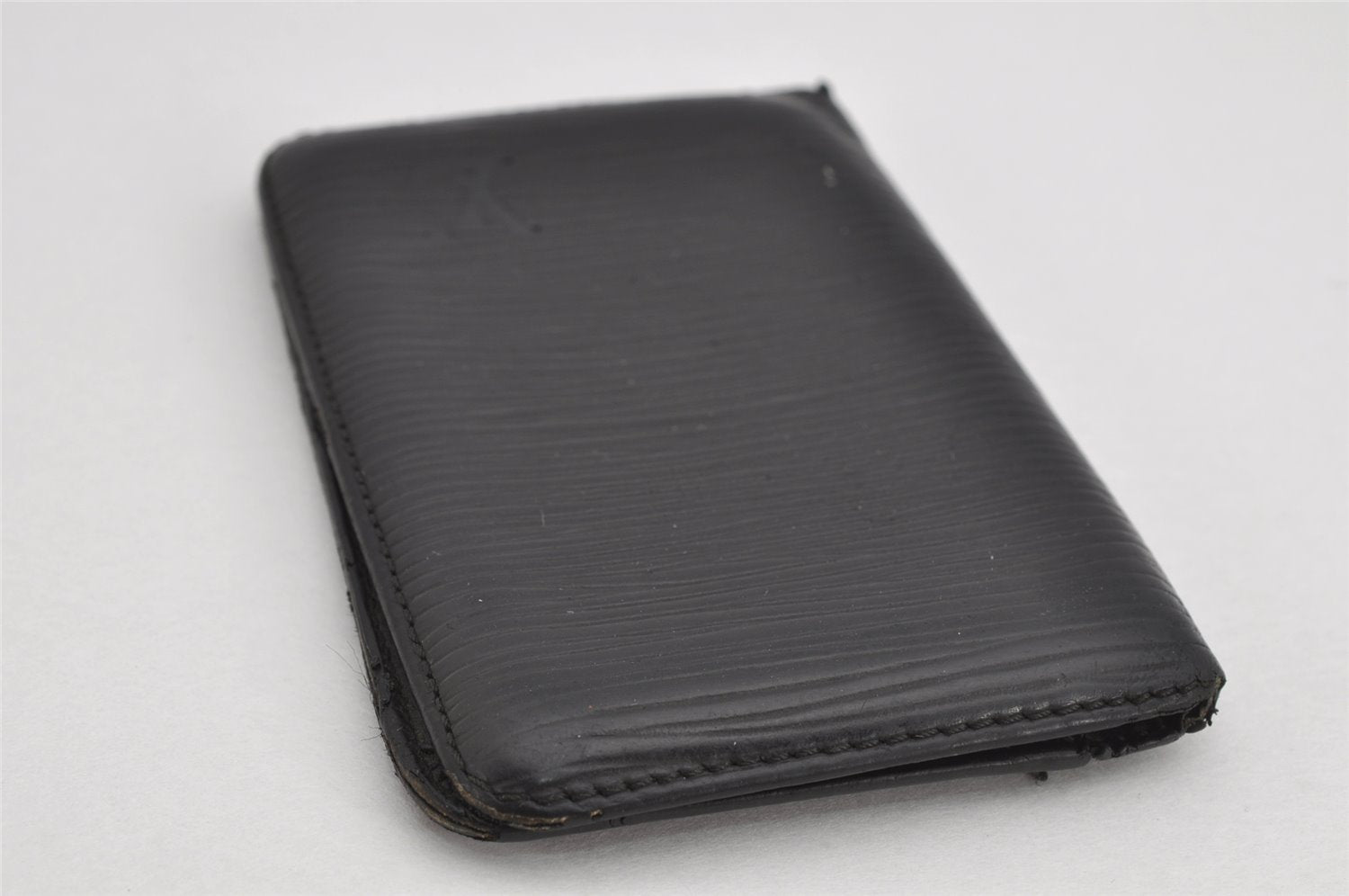 Authentic Louis Vuitton Epi Pochette Cartes Visite Card Case M56572 Black 8672J