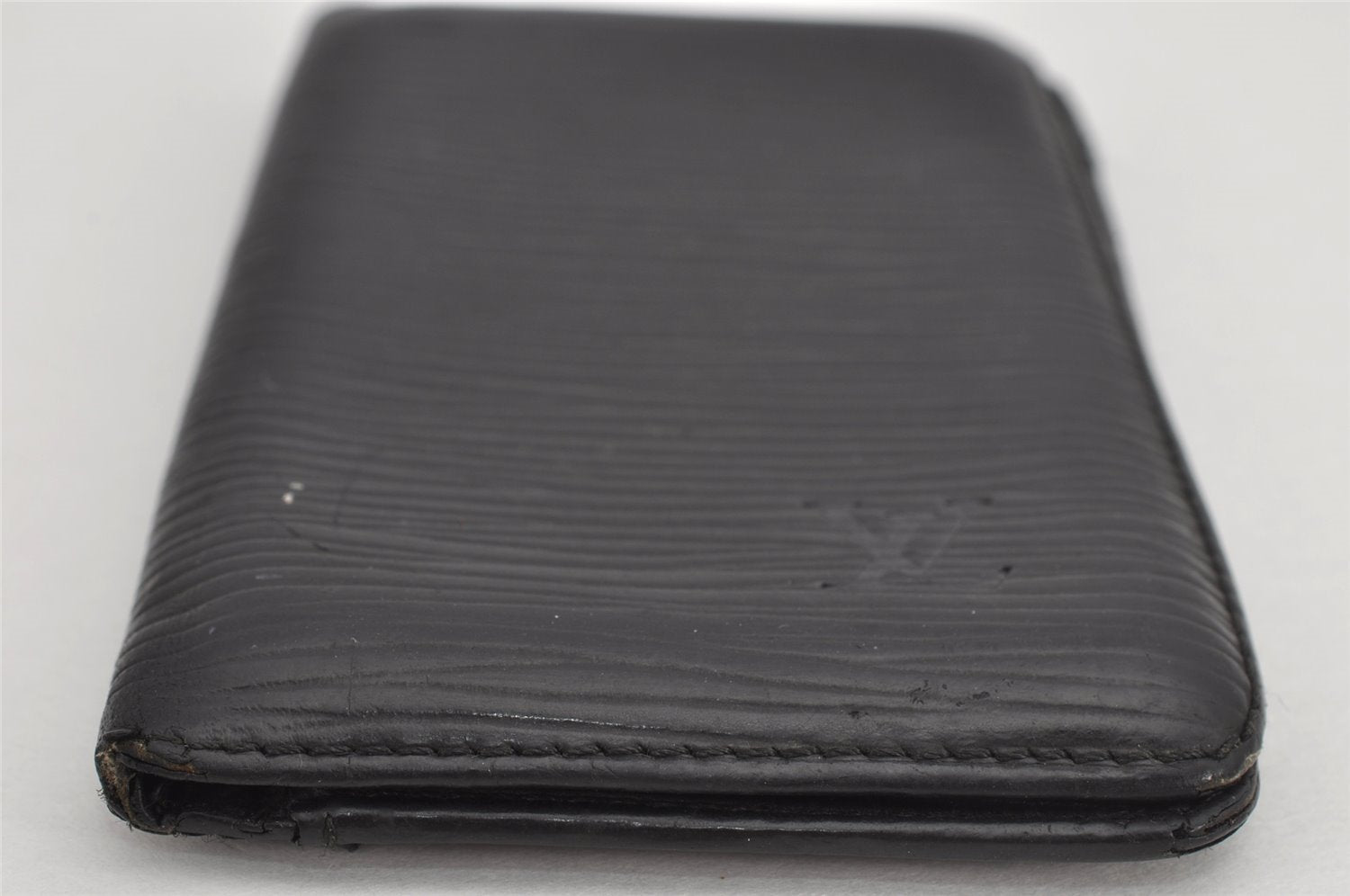Authentic Louis Vuitton Epi Pochette Cartes Visite Card Case M56572 Black 8672J