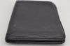 Authentic Louis Vuitton Epi Pochette Cartes Visite Card Case M56572 Black 8672J