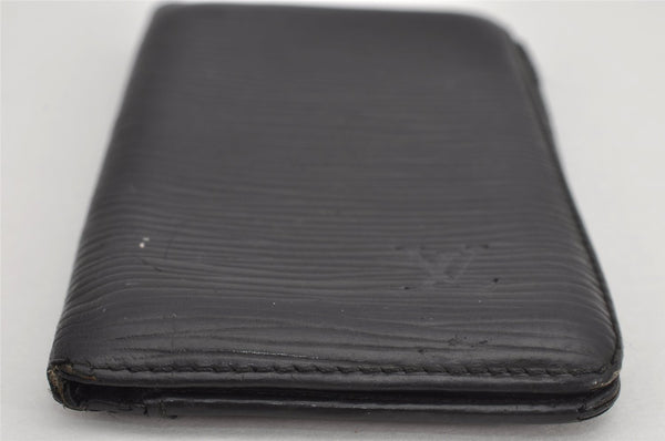 Authentic Louis Vuitton Epi Pochette Cartes Visite Card Case M56572 Black 8672J