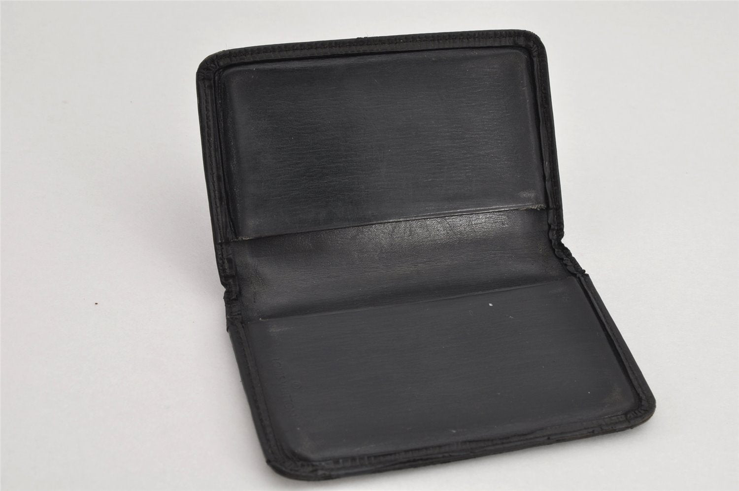 Authentic Louis Vuitton Epi Pochette Cartes Visite Card Case M56572 Black 8672J