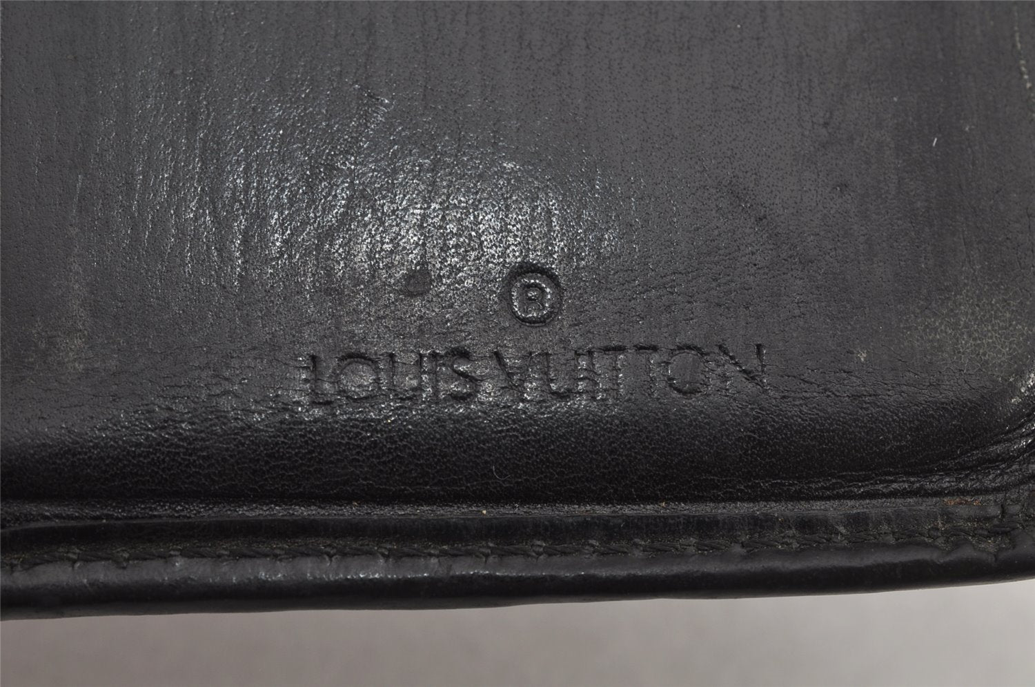 Authentic Louis Vuitton Epi Pochette Cartes Visite Card Case M56572 Black 8672J