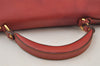 Authentic MIU MIU Vintage Leather Shoulder Hand Bag Red 8673I