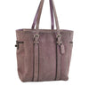 Authentic COACH Vintage Shoulder Tote Bag Purse Suede 8E93 Purple 8673M