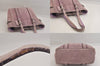 Authentic COACH Vintage Shoulder Tote Bag Purse Suede 8E93 Purple 8673M