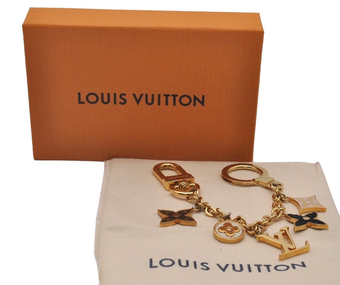 Auth Louis Vuitton Bijoux Sac Chaine Spring Steet Charm Gold M68999 LV Box 8674I