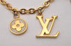 Auth Louis Vuitton Bijoux Sac Chaine Spring Steet Charm Gold M68999 LV Box 8674I