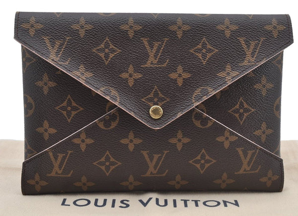 Authentic Louis Vuitton Monogram Pochette Kirigami Clutch Bag M62034 LV 8675I