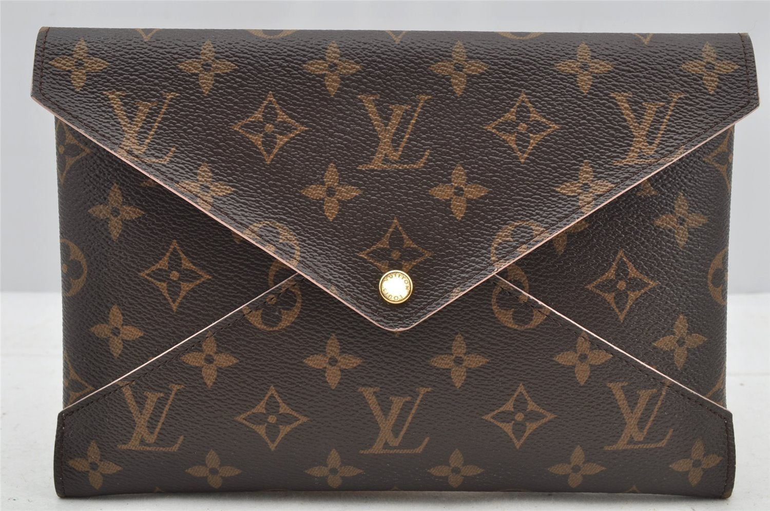 Authentic Louis Vuitton Monogram Pochette Kirigami Clutch Bag M62034 LV 8675I