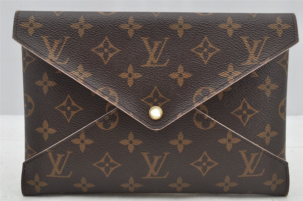 Authentic Louis Vuitton Monogram Pochette Kirigami Clutch Bag M62034 LV 8675I
