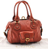 Authentic Chloe Vintage Paddington Leather Shoulder Hand Bag Red 8676I