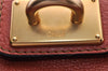 Authentic Chloe Vintage Paddington Leather Shoulder Hand Bag Red 8676I