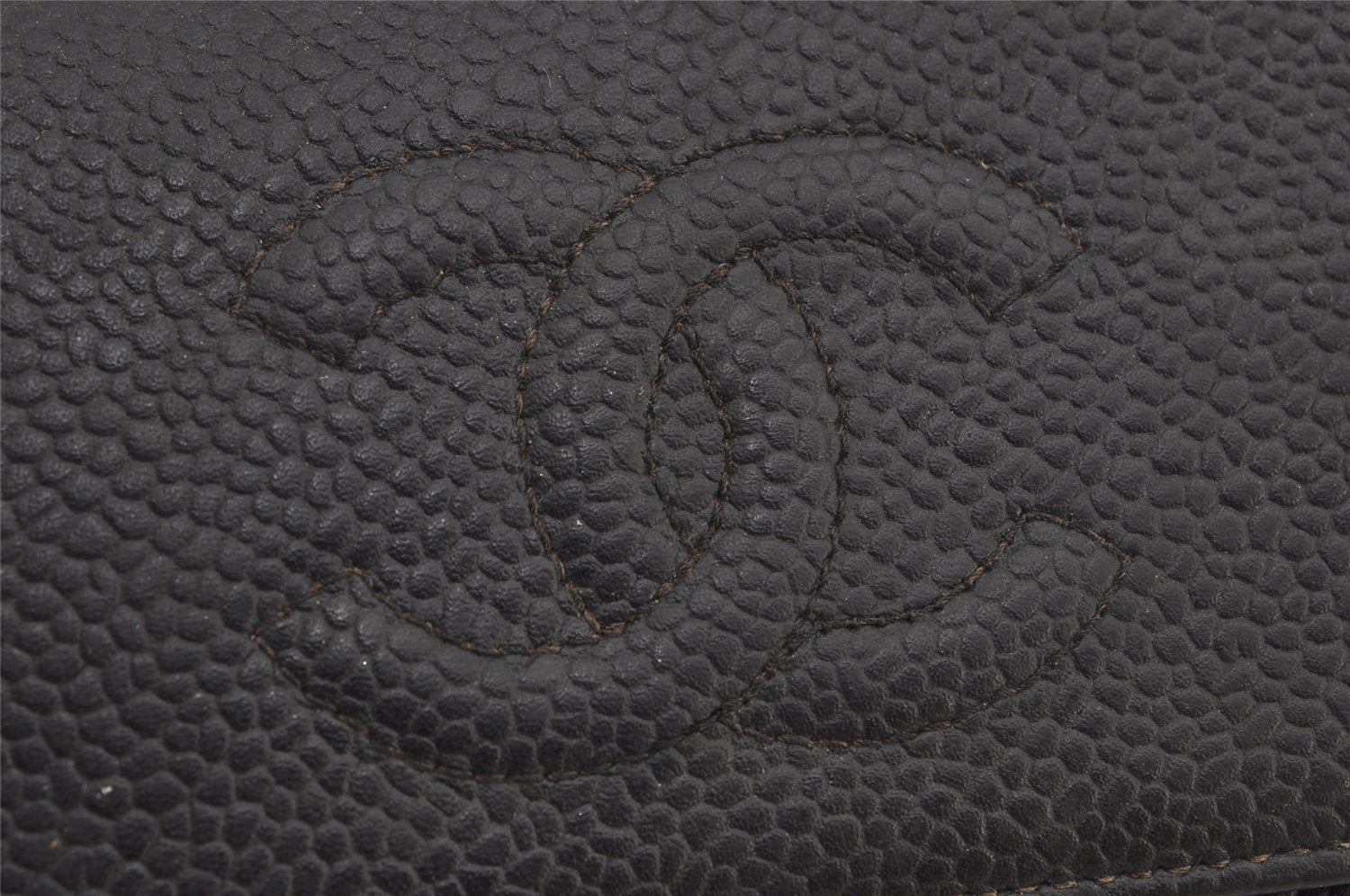 Authentic CHANEL Caviar Skin 6 Six Hooks Key Case Purse CC Logo Black 8677J