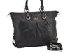 Authentic COACH Vintage 2Way Shoulder Hand Bag Purse Leather F15444 Black 8677M