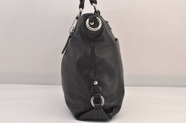 Authentic COACH Vintage 2Way Shoulder Hand Bag Purse Leather F15444 Black 8677M