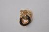 Authentic Christian Dior Clip-On Earrings Rhinestone Gold Plated CD 8678I