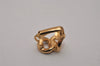 Authentic Christian Dior Clip-On Earrings Rhinestone Gold Plated CD 8678I