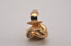 Authentic Christian Dior Clip-On Earrings Rhinestone Gold Plated CD 8678I