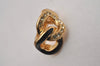 Authentic Christian Dior Clip-On Earrings Rhinestone Gold Plated CD 8678I