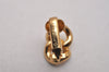 Authentic Christian Dior Clip-On Earrings Rhinestone Gold Plated CD 8678I