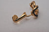 Authentic Christian Dior Clip-On Earrings Rhinestone Gold Plated CD 8678I