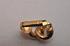 Authentic Christian Dior Clip-On Earrings Rhinestone Gold Plated CD 8678I