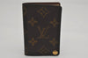 Auth Louis Vuitton Monogram Porte Cartes Credit Pression M60937 Card Case 8678J