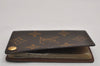Auth Louis Vuitton Monogram Porte Cartes Credit Pression M60937 Card Case 8678J
