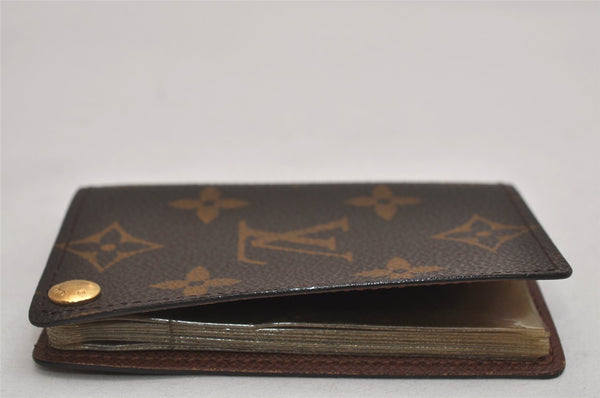 Auth Louis Vuitton Monogram Porte Cartes Credit Pression M60937 Card Case 8678J