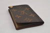 Auth Louis Vuitton Monogram Porte Cartes Credit Pression M60937 Card Case 8678J