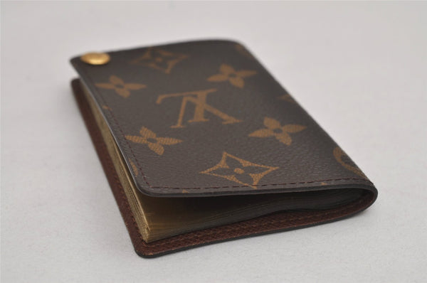 Auth Louis Vuitton Monogram Porte Cartes Credit Pression M60937 Card Case 8678J