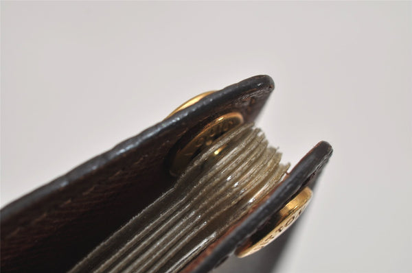 Auth Louis Vuitton Monogram Porte Cartes Credit Pression M60937 Card Case 8678J