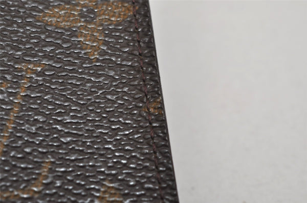 Auth Louis Vuitton Monogram Porte Cartes Credit Pression M60937 Card Case 8678J