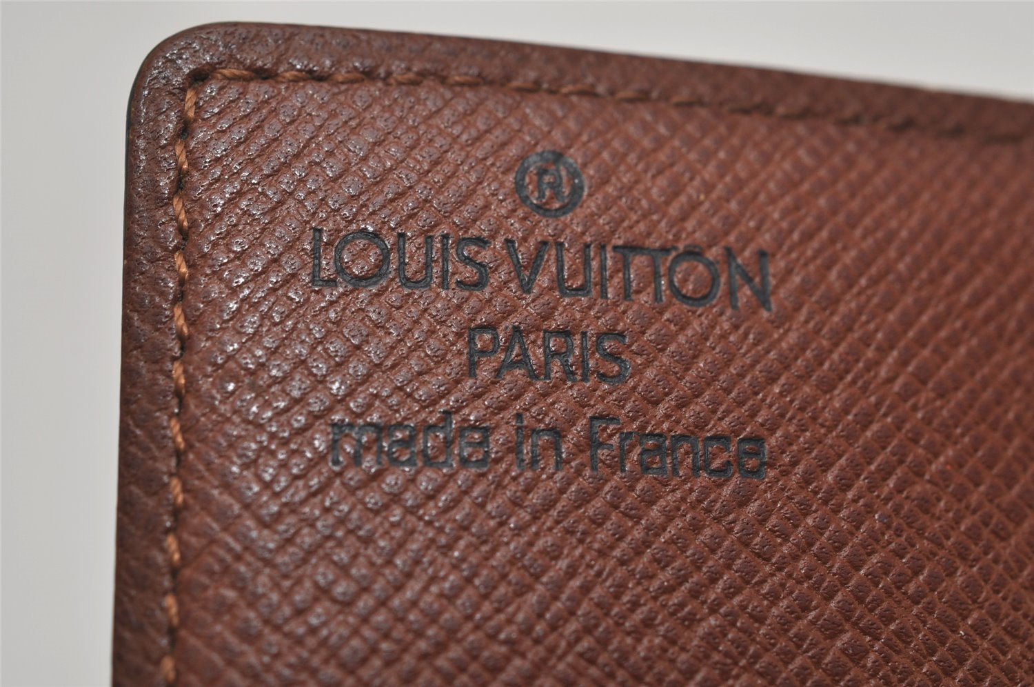Auth Louis Vuitton Monogram Porte Cartes Credit Pression M60937 Card Case 8678J