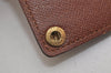 Auth Louis Vuitton Monogram Porte Cartes Credit Pression M60937 Card Case 8678J