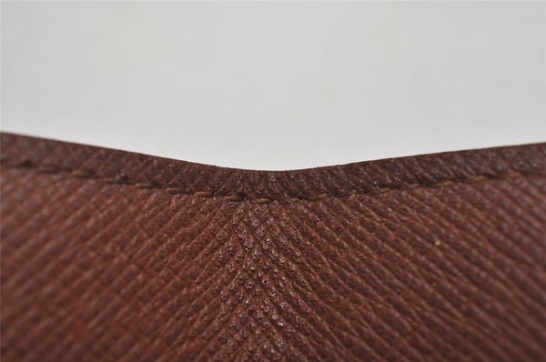 Auth Louis Vuitton Monogram Porte Cartes Credit Pression M60937 Card Case 8678J