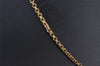 Authentic Christian Dior Gold Tone Rhinestone Chain Pendant Necklace CD 8679I