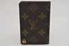 Auth Louis Vuitton Monogram Porte Cartes Credit Pression M60937 Card Case 8679J