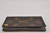 Auth Louis Vuitton Monogram Porte Cartes Credit Pression M60937 Card Case 8679J