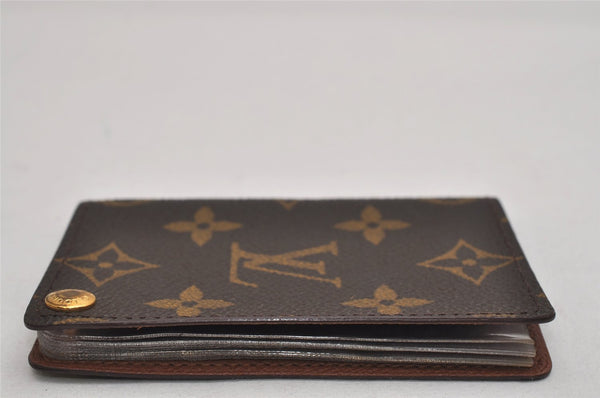 Auth Louis Vuitton Monogram Porte Cartes Credit Pression M60937 Card Case 8679J