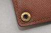 Auth Louis Vuitton Monogram Porte Cartes Credit Pression M60937 Card Case 8679J
