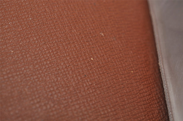 Auth Louis Vuitton Monogram Porte Cartes Credit Pression M60937 Card Case 8679J