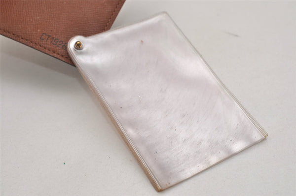 Auth Louis Vuitton Monogram Porte Cartes Credit Pression M60937 Card Case 8679J