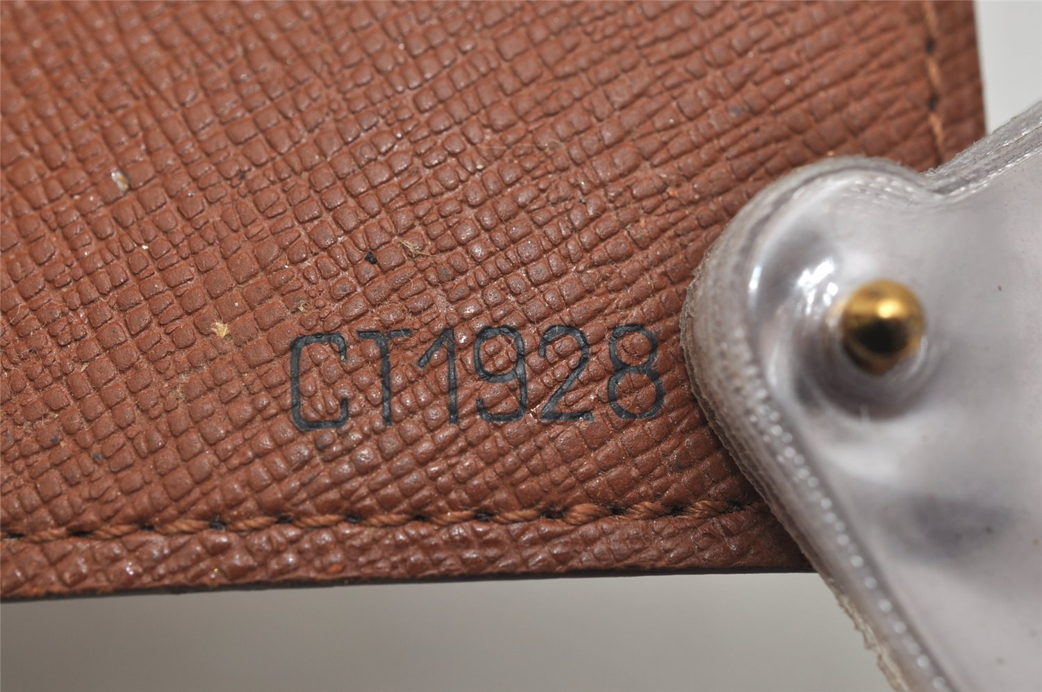 Auth Louis Vuitton Monogram Porte Cartes Credit Pression M60937 Card Case 8679J
