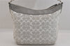 Authentic COACH Signature 2Way Tote Bag Purse Canvas Leather F19402 Gray 8679M