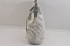 Authentic COACH Signature 2Way Tote Bag Purse Canvas Leather F19402 Gray 8679M