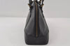 Authentic BURBERRY Vintage Leather Shoulder Hand Boston Bag Black 8680I